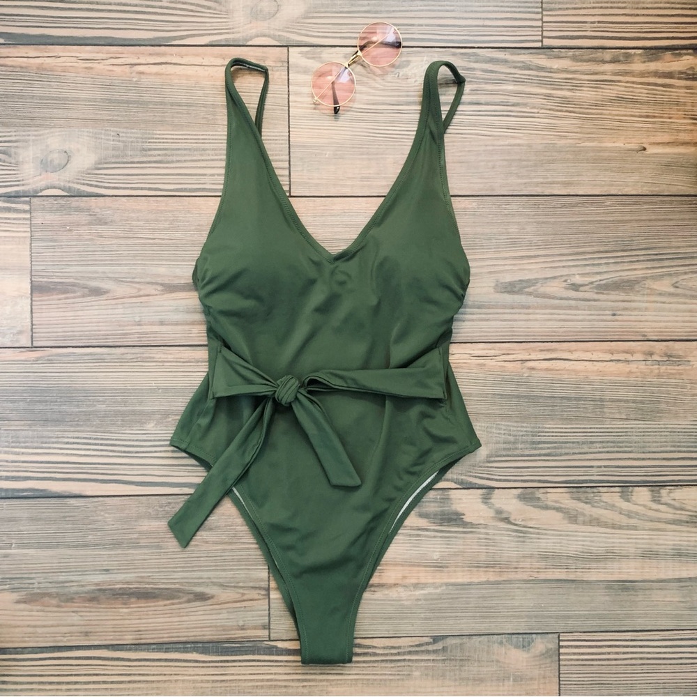 Olive green one piece